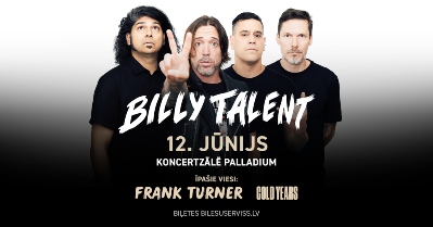 Birželio 12 d. Rygoje pasirodys kanadiečiai „Billy Talent“