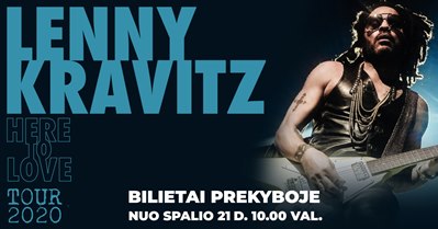 Lenny Kravitz grįžta į Lietuvą su turu „Here to Love“