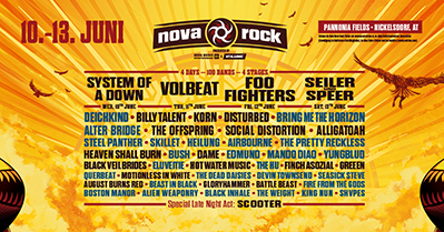 „Nova Rock“ skelbia daugiau atlikėjų - tarp jų „Foo Fighters“, „Bring Me The Horizon“ ir „Volbeat“ 